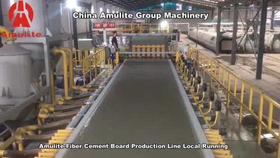 공장 직접 로딩 및 언로딩 Amulite 섬유 시멘트 보드 생산 라인