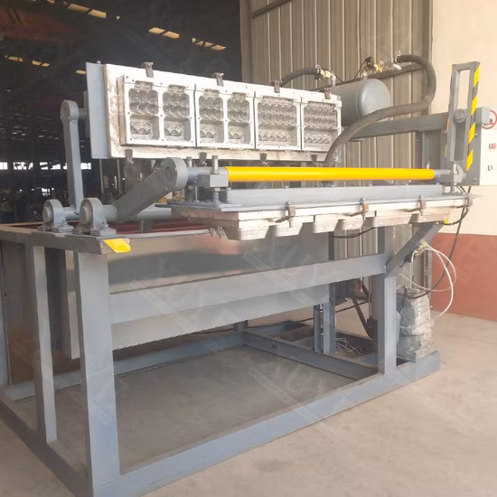 생산 장비 메추라기 계란 트레이 종이 재활용 기계 계란 카톤 치킨 종이 계란 트레이 성형 기계